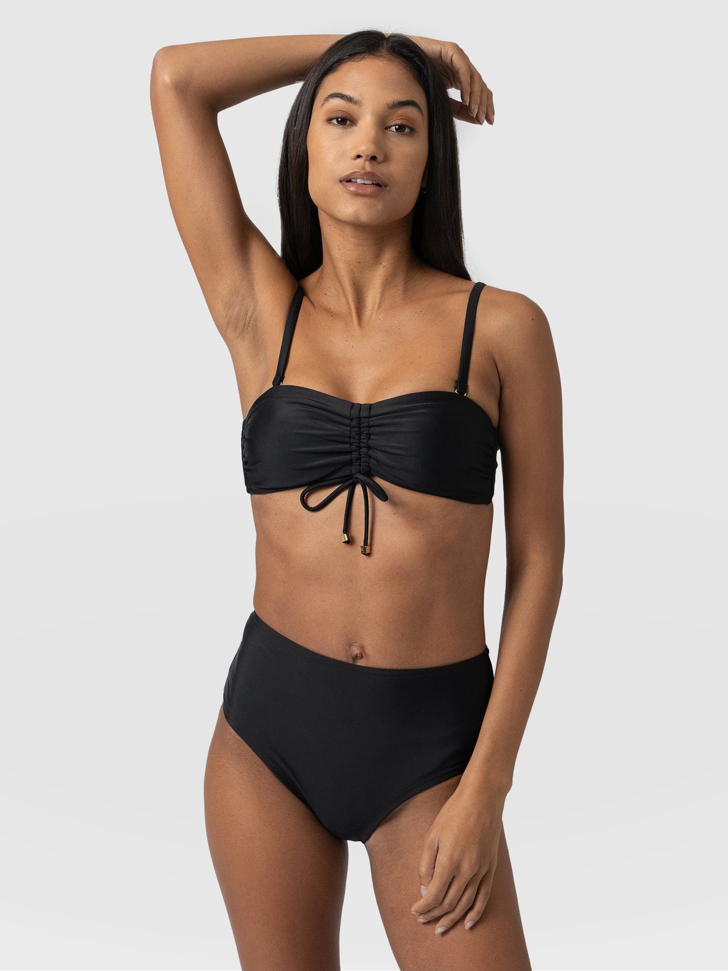 Skye Bandeau Bikini Top Black - Women's Swimwear | Saint + Sofia® UK